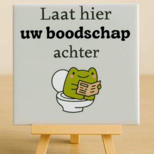 Tegeltje Boodschap klein