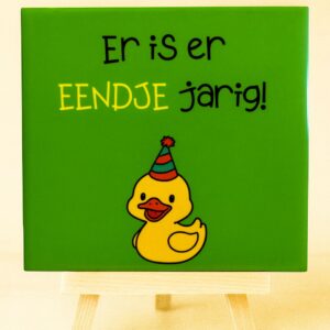 Tegeltje Eendje Jarig klein