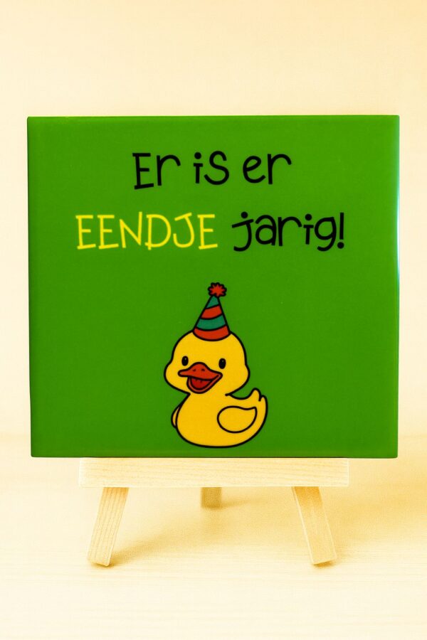 Tegeltje Eendje Jarig klein