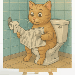 Tegel Kat Toilet
