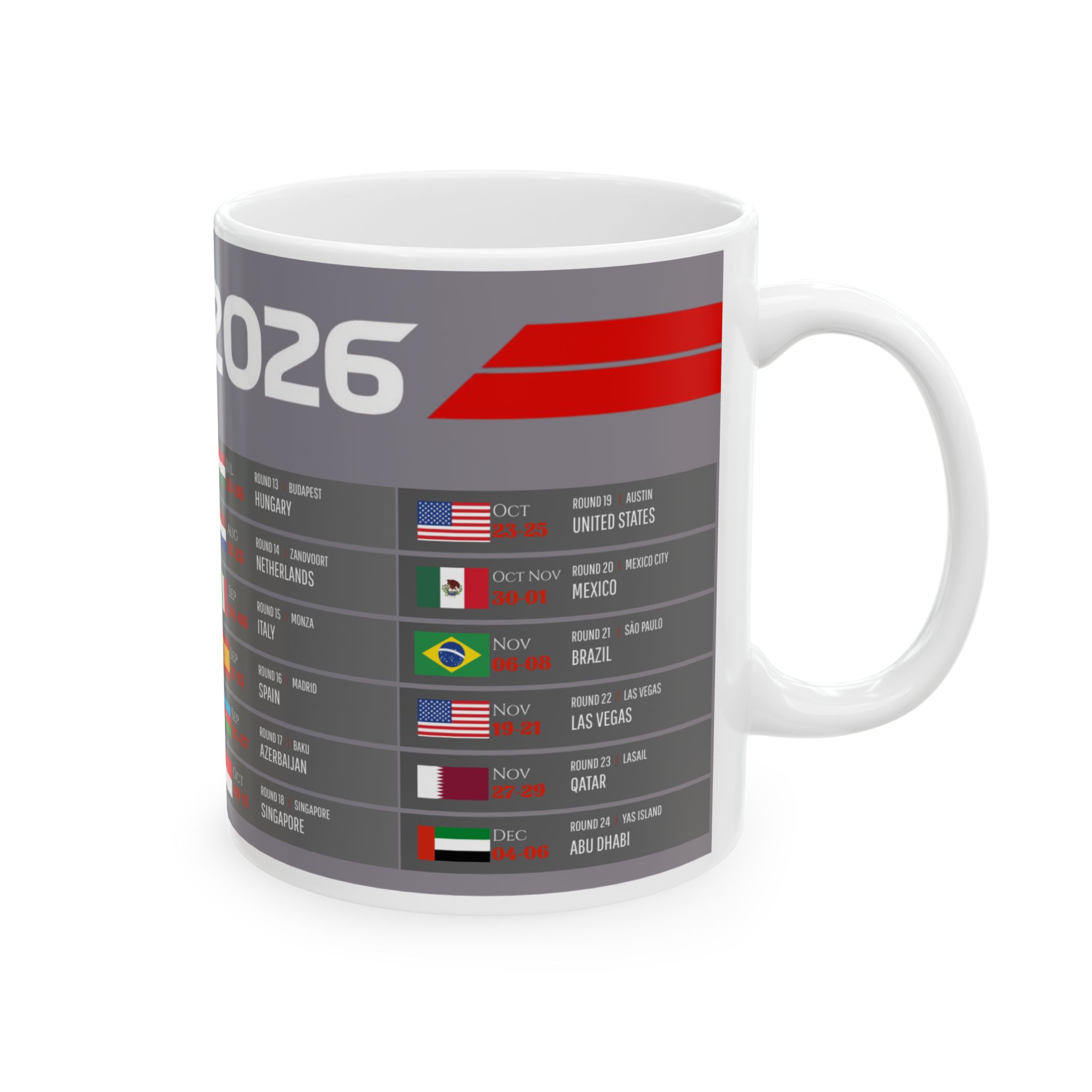 F1 2026 Kalender Mok - Afbeelding 4